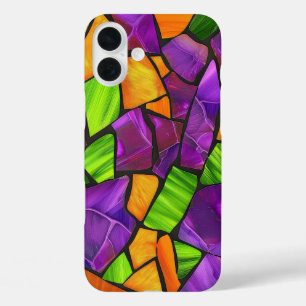 COQUES iPhone 16 PLUS PURPLE ORANGE VERT HALLOWEEN VERRE TEINTE