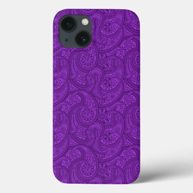 Coques Case-Mate iPhone Purple Paisley (Verso)