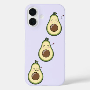 Coques iPhone 16 Purple Sweet Avocado Kiss