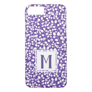 Etui iPhone Case-Mate Purple Ultra Violet Fleurs Blanches Fleurs Florale