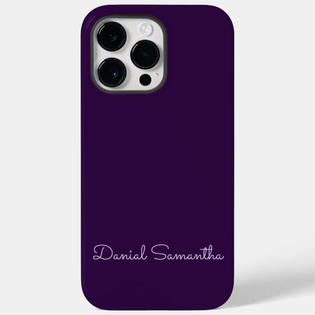 Coques Case-Mate iPhone Purpule personnalisé Personnalisé (Verso)