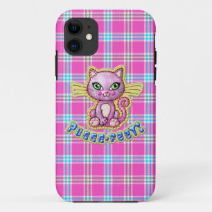 Coque iPhone 11 Purrfect Kitty Chat Plaid iPhone 5 Casemate