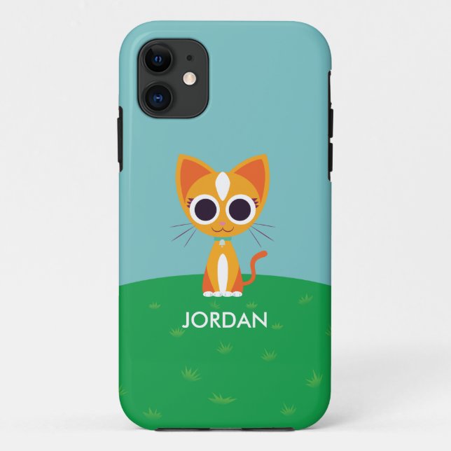 Coques Case-Mate iPhone Purrl le chat (Dos)