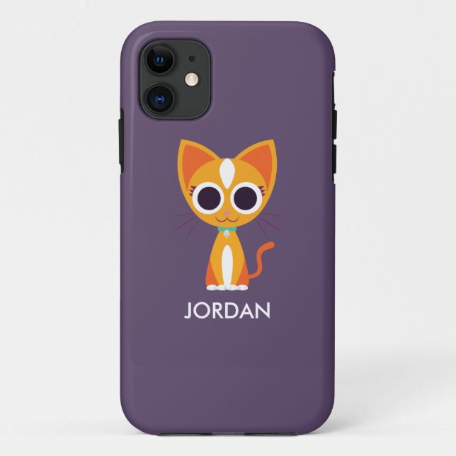 Coques Case-Mate iPhone Purrl le chat (Dos)