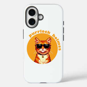 Coques iPhone 16 Purrlock Holmes Cat iPhonecase