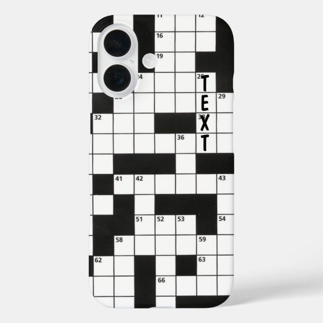 Coques Case-Mate iPhone Puzzle Mot Croisé Avec Mot Texte (Verso)
