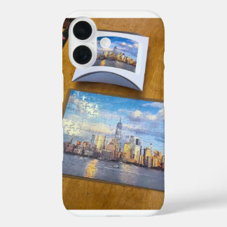 Coques iPhone 16 Puzzle new york couleur