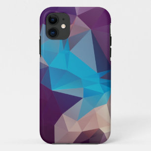 Case-Mate iPhone Case Pyramide Abstraite violette et bleue Coque-Mate iP