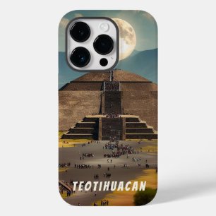 Coque Pour iPhone 14 Pro Pyramide de la Lune, Teotihuacan, Mexique Voyage