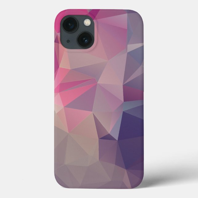 Coques Case-Mate iPhone Pyramide violet rose Art Abstrait (Verso)