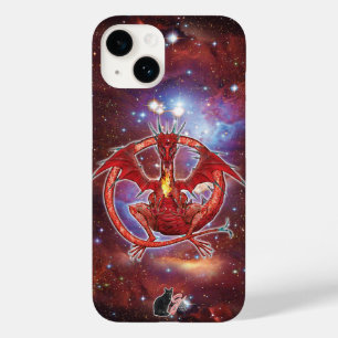 Coque Pour iPhone 14 Pyrope Dragon Cosmique Coque-coque iphone Mate