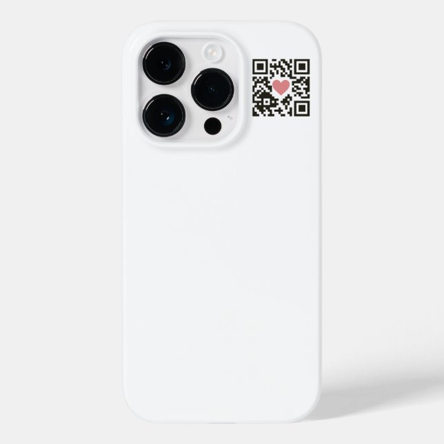 Coques Case-Mate iPhone QR Love Code (Verso)