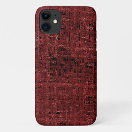 Case-Mate iPhone Case Quadrados pequenos vermelhos sobrepostos empapados
