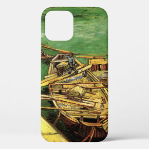 Coques Pour iPhone Quai Van Gogh avec des hommes déchargeant des péni