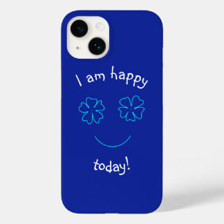 Coque Pour iPhone 14 Quand je vois des fleurs je suis heureux Coque-Mat