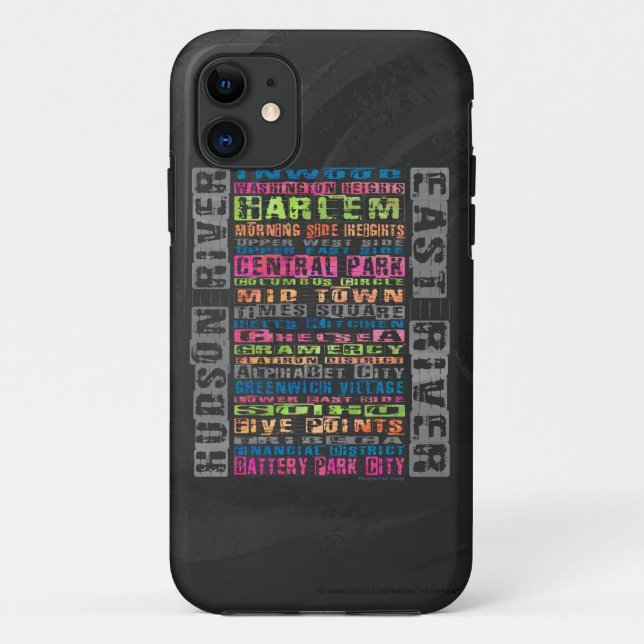 Coques Case-Mate iPhone Quartiers NYC Arc-en-ciel (Dos)