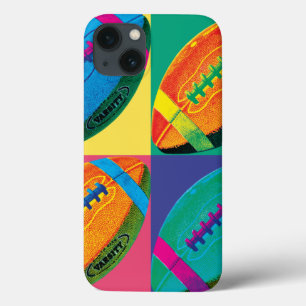 iPhone 13 Coque Quatre boules de football de couleurs différentes