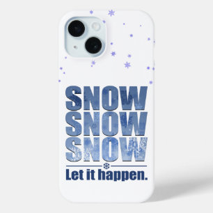 Coque Pour iPhone 15 Que La Neige Arrive