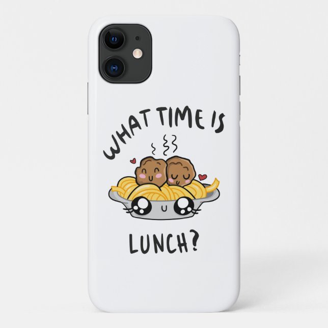 Coques Case-Mate iPhone Quelle heure est le déjeuner (Dos)