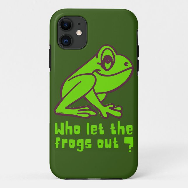 Coques Case-Mate iPhone QUI A LAISSÉ LES ROGS SORTIR un jeu de grenouille  (Dos)