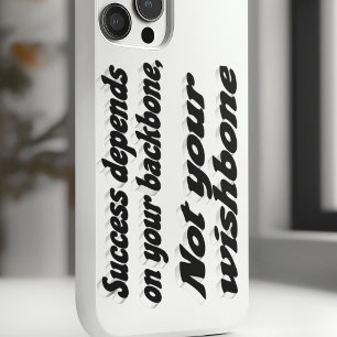 Coque Pour iPhone 14 Quote de motivation de la colonne vertébrale de su