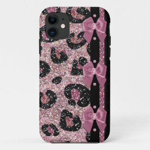 Coque Case-Mate Pour iPhone RAB Rockabilly Pink Leopard Ribbon Bows