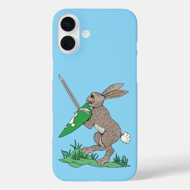 Coques Case-Mate iPhone Rabbit de guerrier médiéval (Verso)