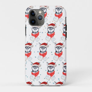 Case-Mate iPhone Case Races de chiens Husky sibérien Étoiles de Noël