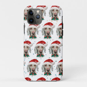 Case-Mate iPhone Case Races de chiens Weimaraner Étoiles de Noël