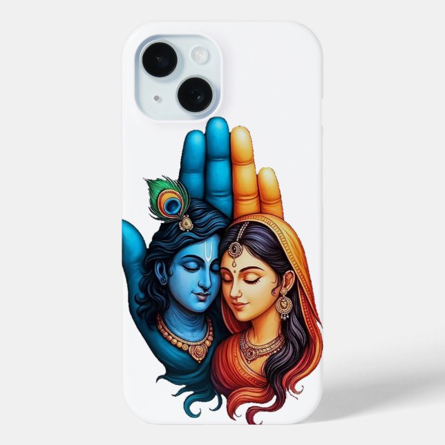 Coques Case-Mate iPhone "Radha Krishna - Harmonie douloureuse" (Verso)