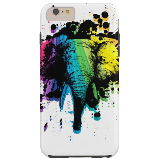 Coques Case-Mate iPhone Rainbow Bull Elephant Abstrait (Dos)