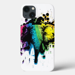 Case-Mate iPhone Case Rainbow Bull Elephant Design abstrait