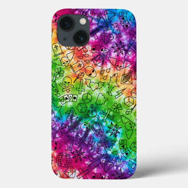 Coques Case-Mate iPhone Rainbow Doodle (Verso)