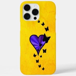 Coques iPhone 16 Pro Max Rainbow heart and Butterfly