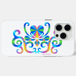 Coque iPhone 15 Pro Max Rainbow Heart et Lily
