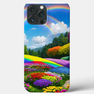 Case-Mate iPhone Case Rainbow Hills et Flowers Two