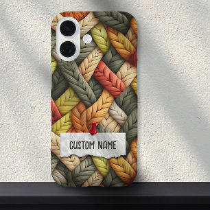 Coques iPhone 16 Rainbow Pastel Chunky Knished Granny Nom personnal