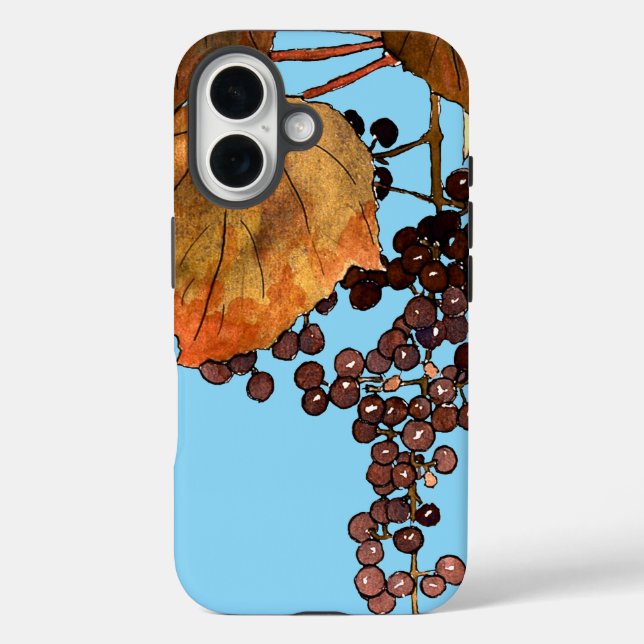 Coques Case-Mate iPhone Raisins de givre Art nouveau (Verso)