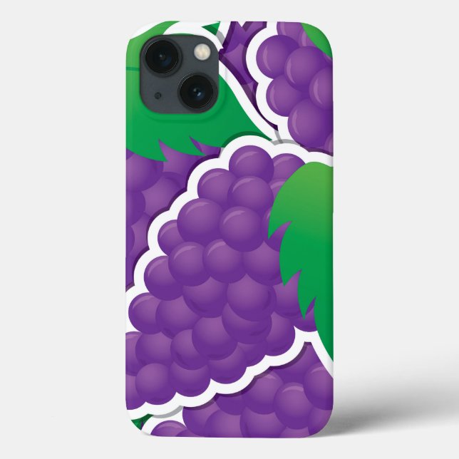 Coques Case-Mate iPhone Raisins violets funky (Verso)