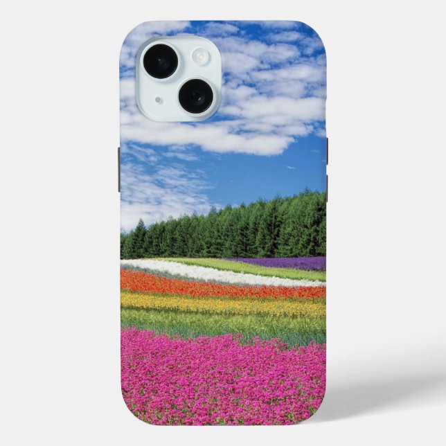 Coques Case-Mate iPhone Rangées de fleurs de champ d'été (Verso)