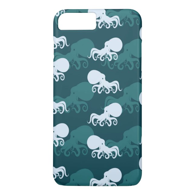 Coques Case-Mate iPhone Rangées de motif de poulpe (Dos)