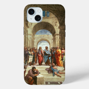Coque iPhone 15 Mini Raphael - École d'Athènes, célèbre peinture