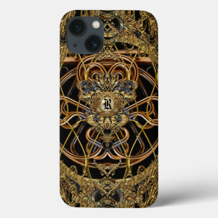 Etui iPhone 13 Raphconstance Élégant 6/6 s Baroque Chic Monogramm