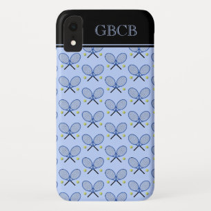 Case-Mate iPhone Case Raquettes de tennis motif initiales personnalisée