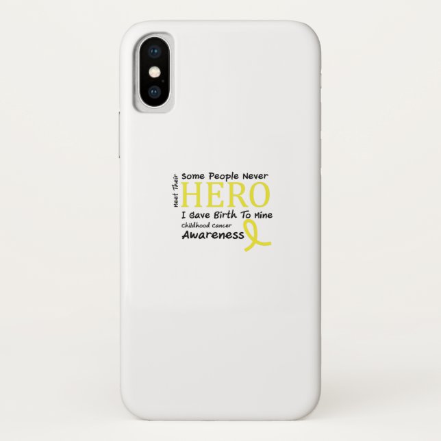 Coques Case-Mate iPhone Rassemblement de conscience de Cancer d'enfance (Dos)