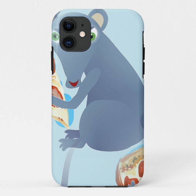 Coques Case-Mate iPhone rat à pizza (Dos)