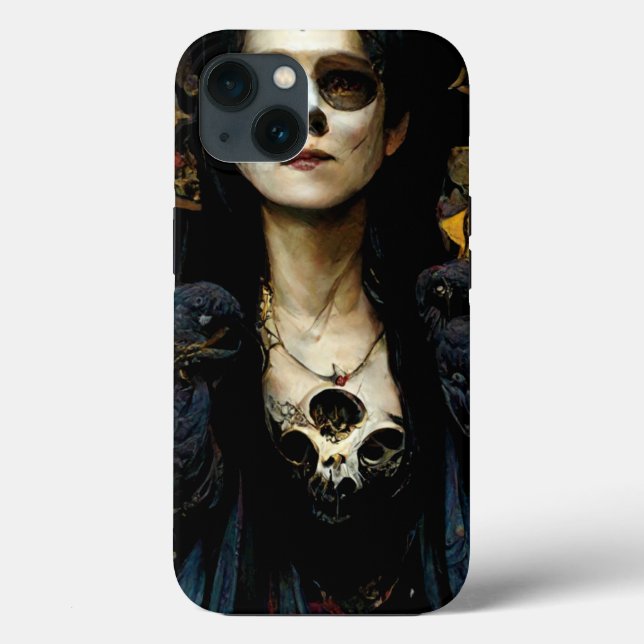 Coques Case-Mate iPhone Raven Witch 3 Imaginaire Horreur Goth Gothique (Verso)