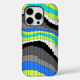 Coques iPhone 16 Pro Rayé psychédélique vintage de montagnes russes