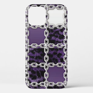 Case-Mate iPhone Case Rayon ultraviolet transparent léopard et chaîne ar