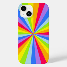 Coques Pour iPhone Rayons arc-en-ciel motif multicolores